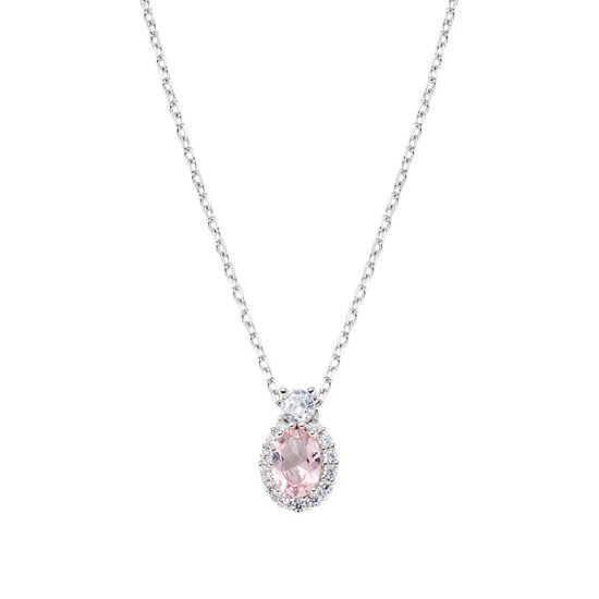 Collier Amen Femme Madame in Argent Morganite CLMADBBMOZ - CLMADBBMOZ